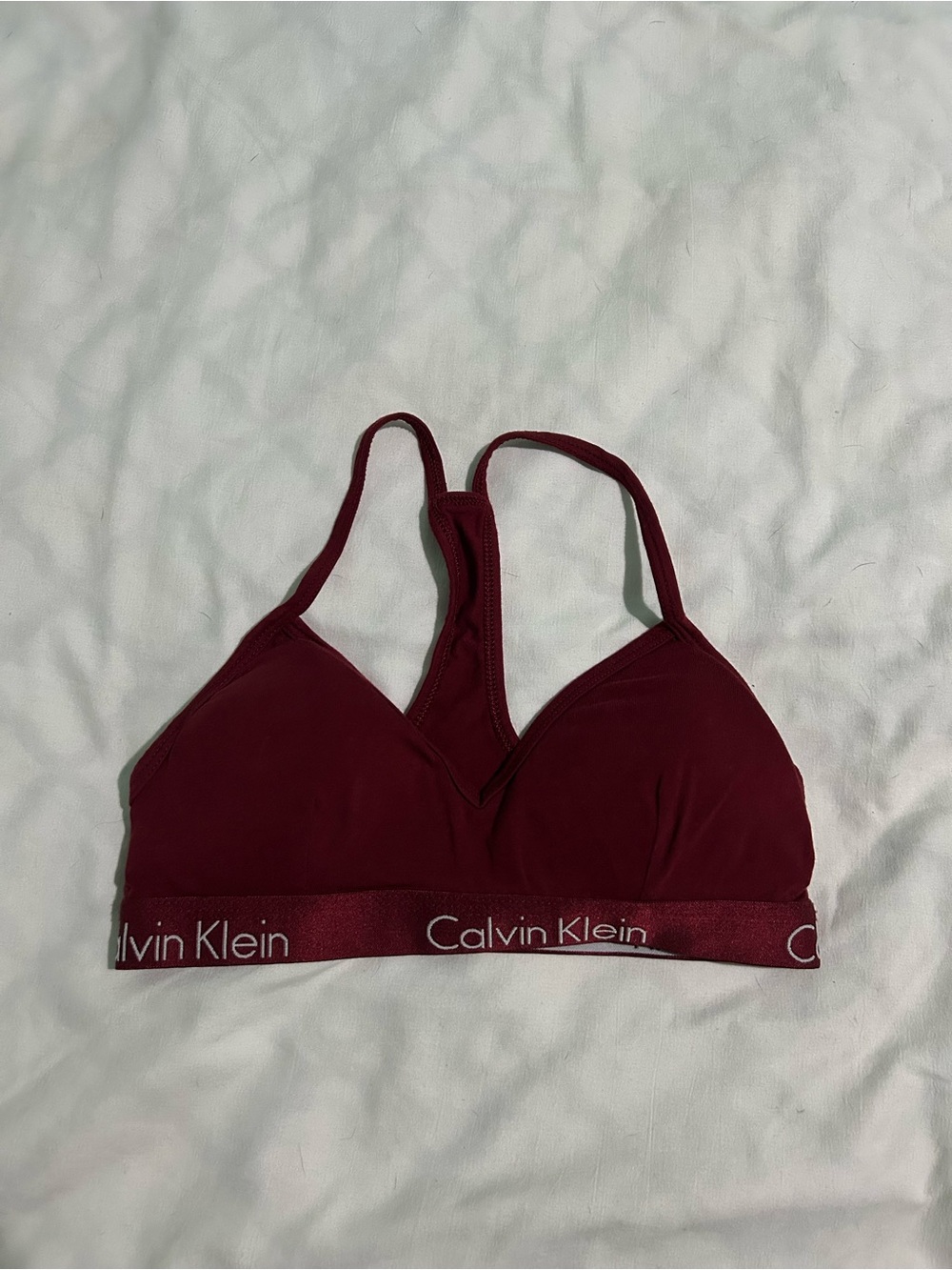 Calvin Klein Deep Wine Racerback Bralette